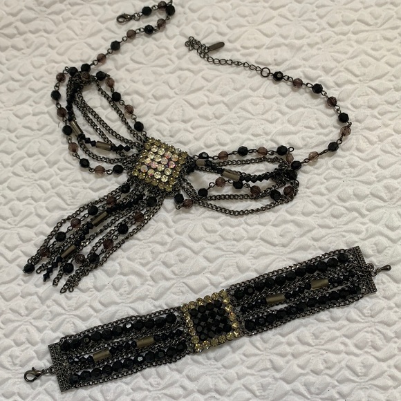 Vintage matching choker and bracelet - Picture 1 of 6